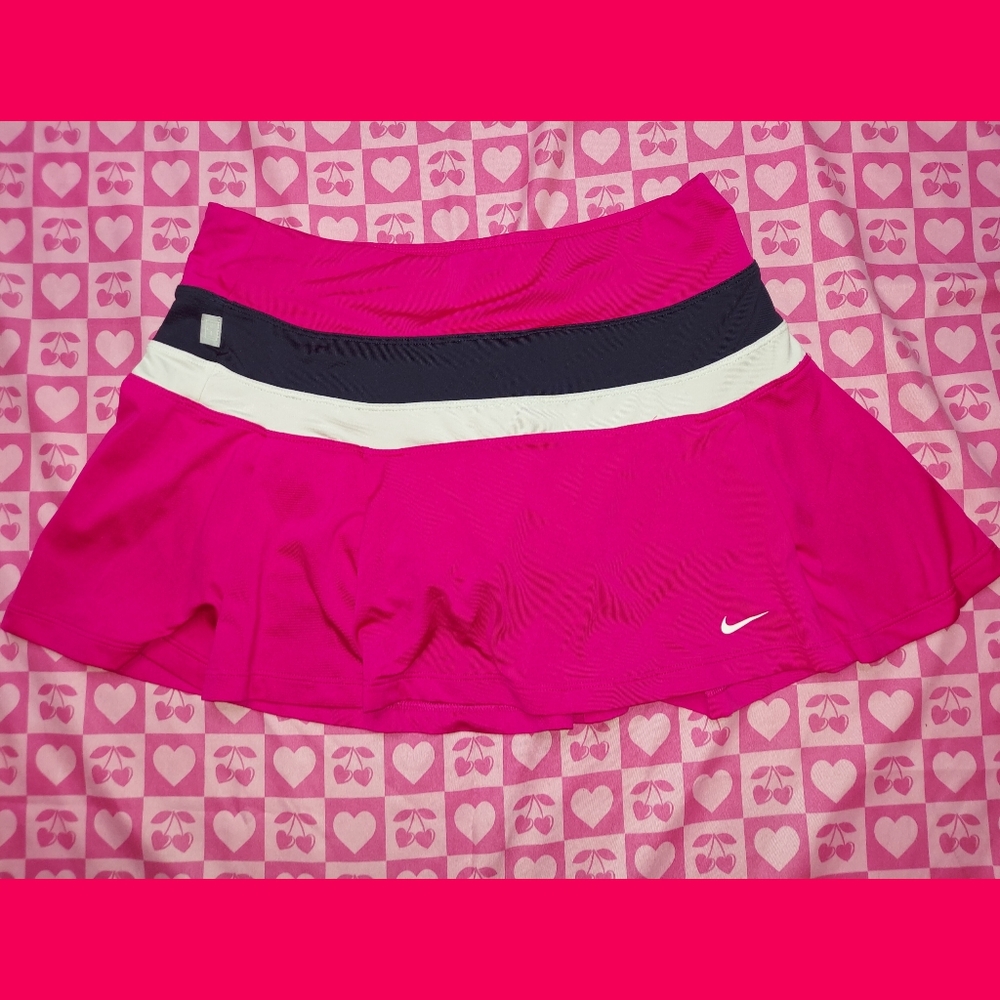 Hot Pink NIKE Dri-fit Tennis Skirt